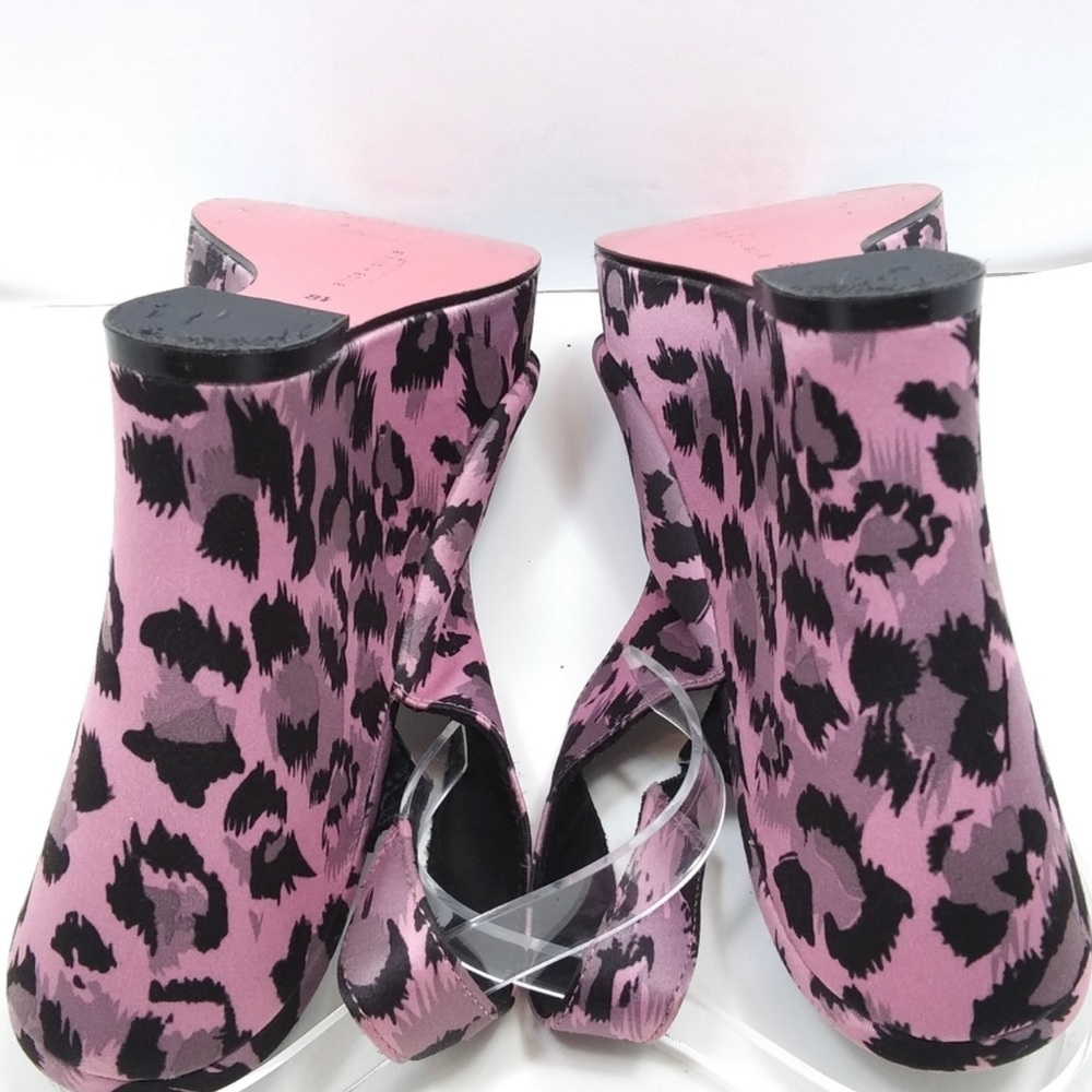 ALICE + OLIVIA PinkAnimal Print Platform Sandals Size 8.5 - Picture 6 of 8